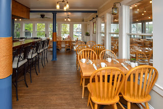 The interior of Harborside Tavern