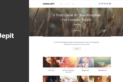 Sandal Jepit Blogger Template Free Download - Biyanpasau -Themeforest