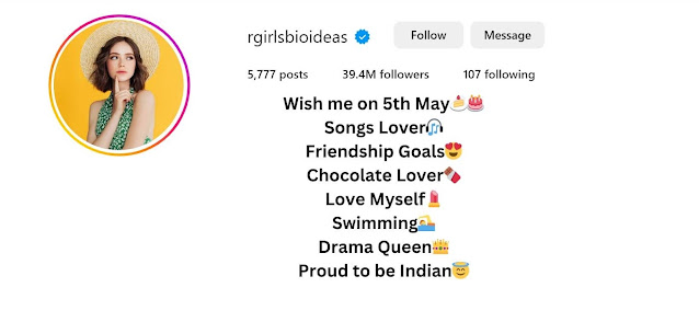 Instagram bio ladkiyo ke liye