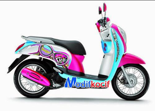 Gambar Modifikasi Motor Honda Matic Scoopy Terbaru 2017