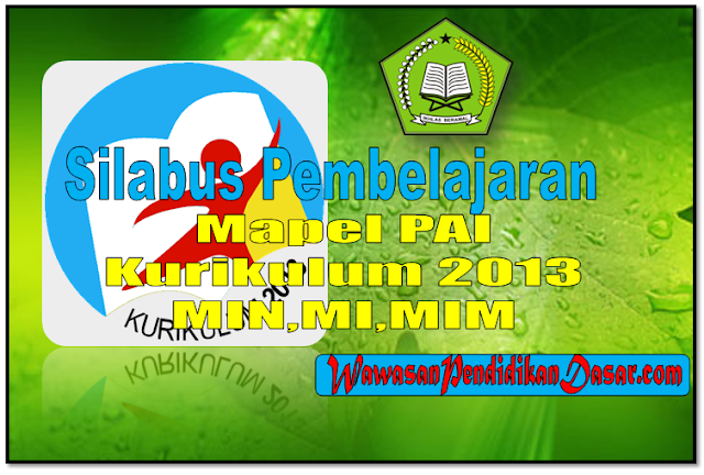 Download Silabus Pembelajaran Kurikulum 2013 kelas 1-6 SD/MI