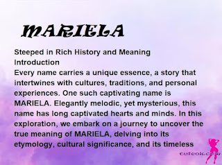 meaning of the name "MARIELA"