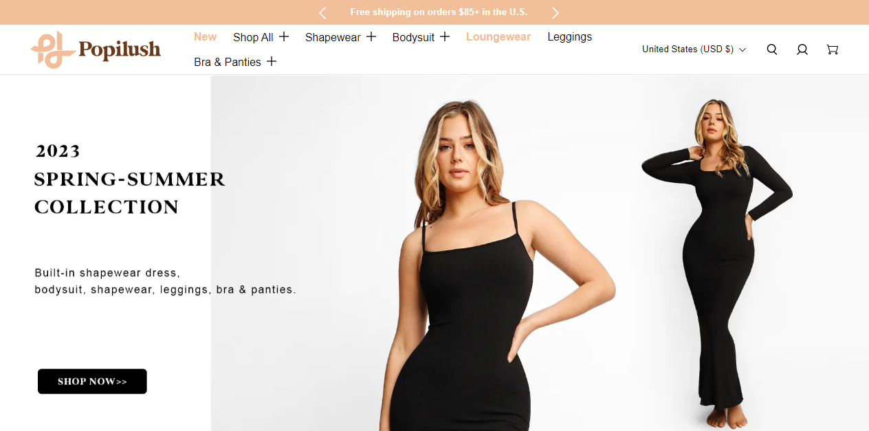 Browse the New Trends Shapewear Dress in Popilush