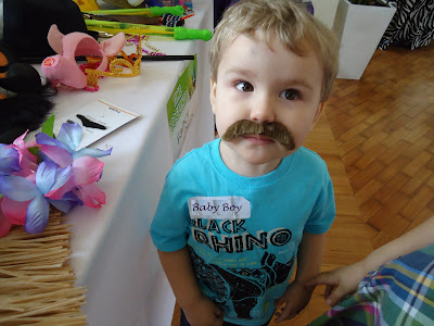 Baby Boy with an impressive Moustache