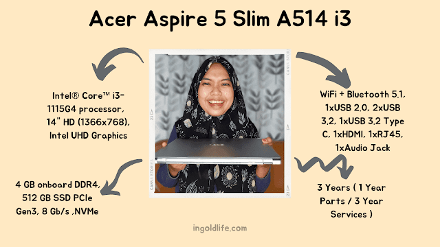 spesifikasi acer aspire 5 slim