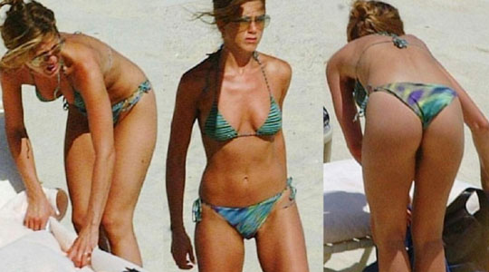 Jennifer Aniston bikini and butt 2 Don't eat for a month AND have your