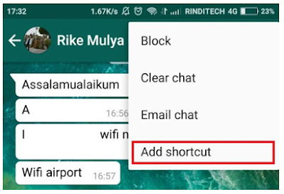 Cara Membuat Shortcut untuk Obrolan di Whatsapp dengan mudah