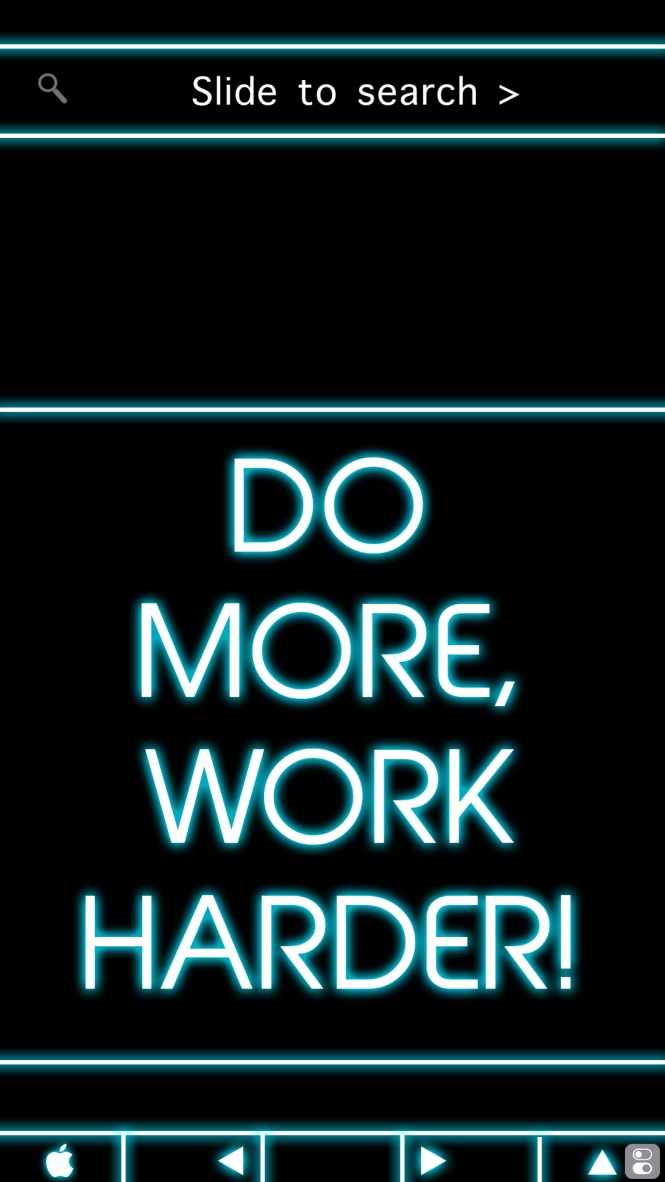 'Do More, Work Harder' HD Lockscreen Wallpaper For iPhone 