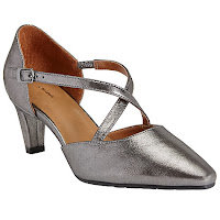 Pewter t-bar shoes from John Lewis