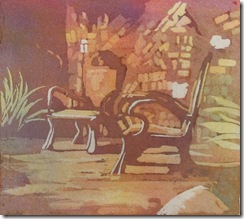 Chairs in the garden