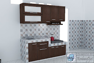 Desain Lemari Dapur Kitchen Set Panjang 2 Meter