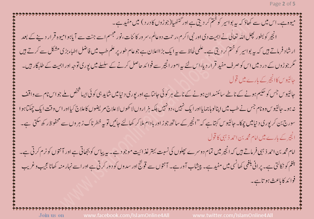 Benefits Of Fig (Anjeer) in Urdu