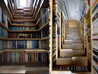 Bookshelf stairs design - bookcase stairs design (3)