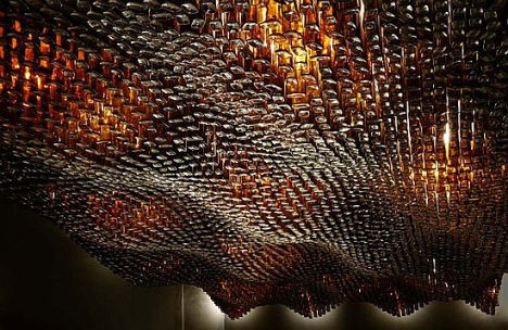Recycling Crafts | Recycled Materials | Shop with Recycled |  Interior Shop with Recycled Materials | eco store design aesop glass ceilingd