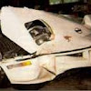 Crashed White Corvette Shot Herself