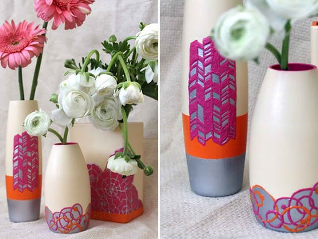 40+ Do It Yourself (DIY) Beautiful and Easy Vase Painting Ideas