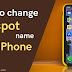 How to change hotspot name on iPhone 