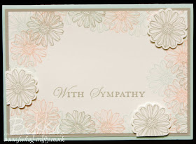 Best of Flowers Sympathy Card by UK based Stampin' Up! Demonstrator Bekka Prideaux - love the soft look of these colours together