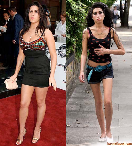 Interactive Magazine: Amy Winehouse Before And After