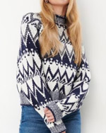 modne swetry norweski wzór 2024