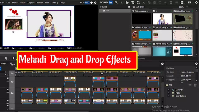 Mehndi Weddin All Edius Drag Drop 3D FX