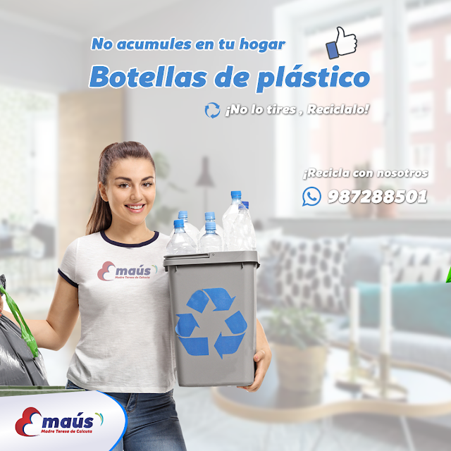 No acumules botellas de plástico, reciclalo con Emaús