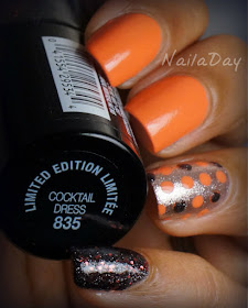 NailaDay: Halloween Mani with Sinful Colors Hazard and double accent