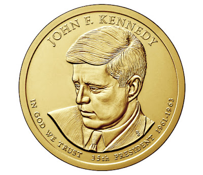 John F. Kennedy, 35th President of the United States 2015 US Presidential One Dollar Coin