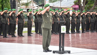 Peringati Hari Juang TNI AD, Korem 133/NW Gelar Ziarah Rombongan di Taman Makam Pahlawan Pentadio