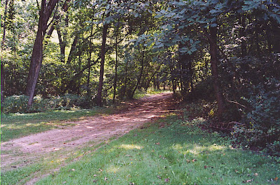 Trolley path at Union Park, Dubuque, IA