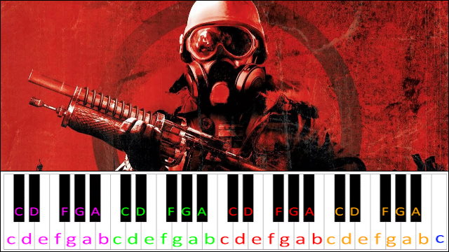 Metro 2033 - Main Theme Piano / Keyboard Easy Letter Notes for Beginners