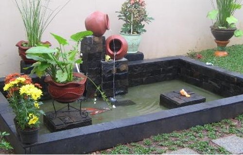 KOLAM HIAS KOLAM AIR MANCUR KOLAM MINIMALIS  LOVE GREEN