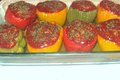 Recipes Stuffed Peppers on Cooking With K  Stuffed Bell Peppers  Granny S Recipe