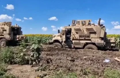 Ukrainian Military Starts Using MaxxPro Combat Vehicles US Donated At Belarusian Border