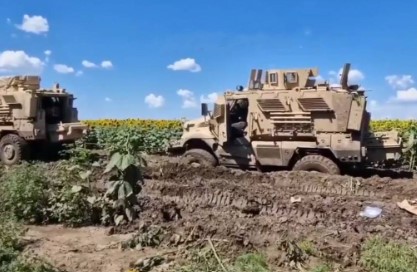 Ukrainian Military Starts Using MaxxPro Combat Vehicles US Donated At Belarusian Border