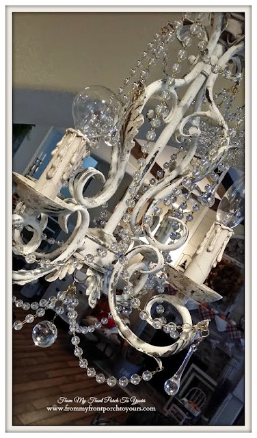 French Chandelier Makeover-Chalk Paint- From My Front Porch To Yours