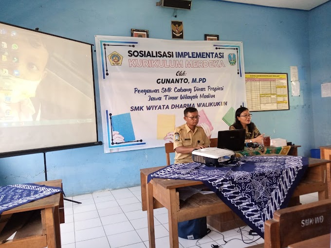 SOSIALISASI IMPLEMENTASI KURIKULUM MERDEKA SMK WIYATA DHARMA WALIKUKUN