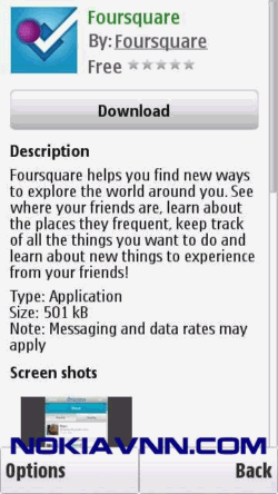 Foursquare v0.01(857) S^3 SymbianOS 9.5 Signed - Free App Download - Link MediaFire