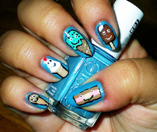 Latest Ice Cream Nails Designs 2012