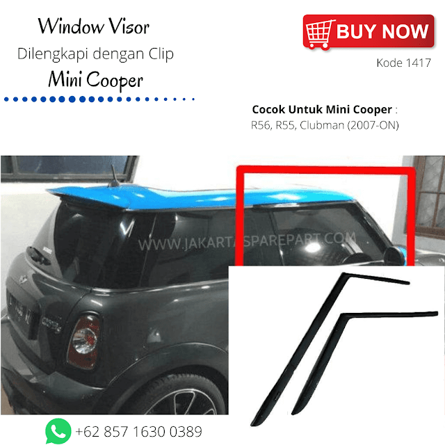 Talang Air atau Window Visor Mini Cooper R56 R55