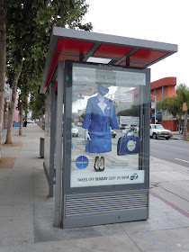 Pan Am TV show promotional bus shelter