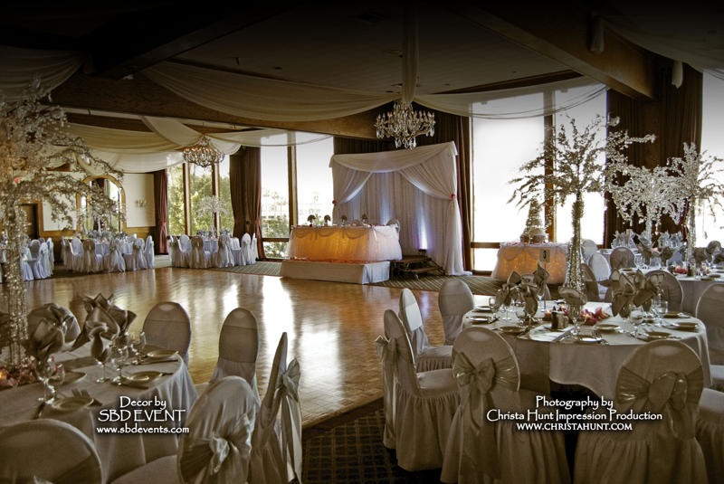 Their wedding reception took place at'The Reef in Long Beach'