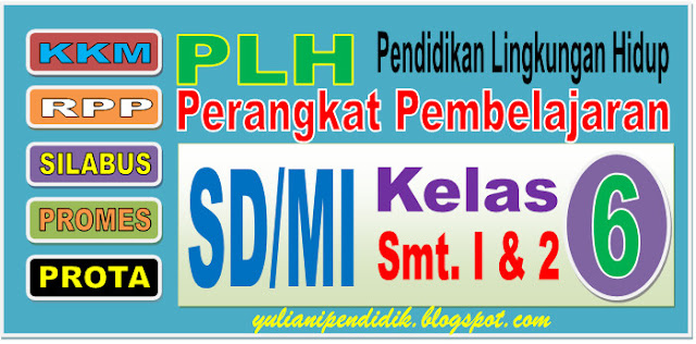 RPP, SILABUS, PROMES, PROTA, KKM MULOK PLH SD/MI KELAS VI SMT. 1 DAN 2