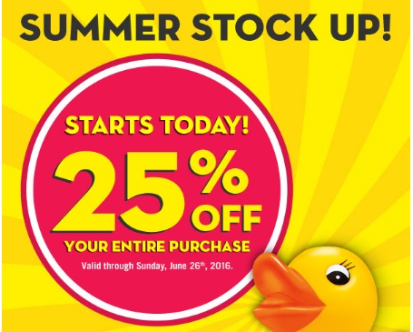 Bath & Body Works Semi Annual Summer Stock Up 25% Off Coupon