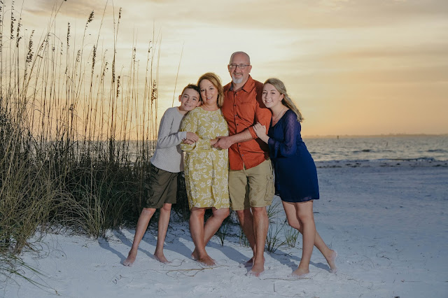 professional family portrait on fort myers beach