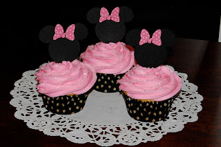 Pink Minnie Mouse Cupcakes