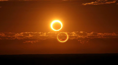 Foto Gerhana Matahari "Cincin Api"