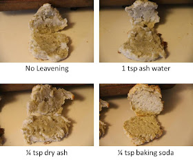 Ash and ash water biscuits, THL recipe, side view