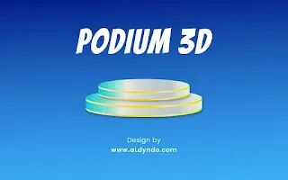podium 3D di illustrator