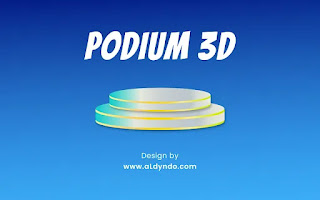 podium 3D di illustrator
